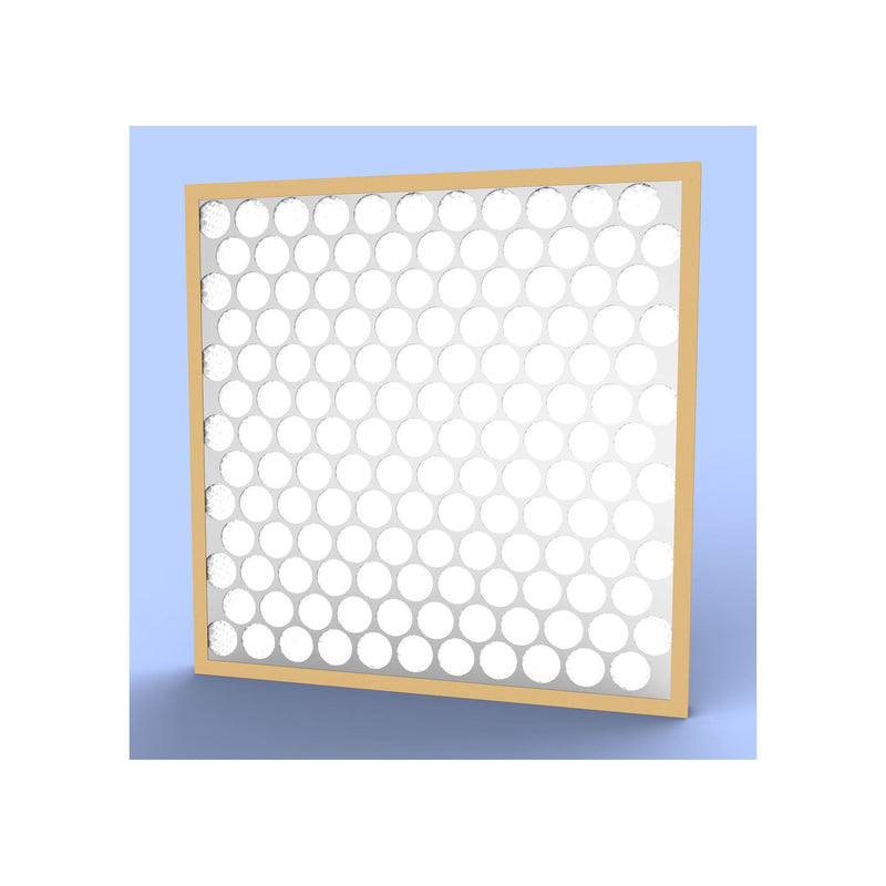 Glasfloss PTA24242 24in x 24in x 2in Made To Order Synthetic Heavy Duty Disposable Filter, Metal Grid