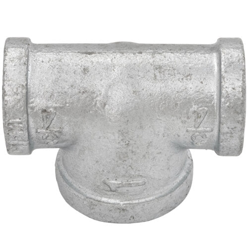 Everflow GMBT0340 3/4 x 3/4 x 1 Galvanized Bullhead Tee