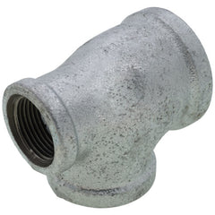 Everflow GMRT1217 | 1-1/2 X 1 X 1-1/4 Galvanized Reducing Tee | 3 Sizes