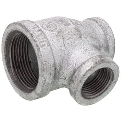 Everflow GMRT1409 | 1-1/4 X 3/4 X 3/4 Galvanized Reducing Tee | GMRT1409