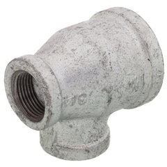 Everflow GMRT1409 | 1-1/4 X 3/4 X 3/4 Galvanized Reducing Tee | GMRT1409