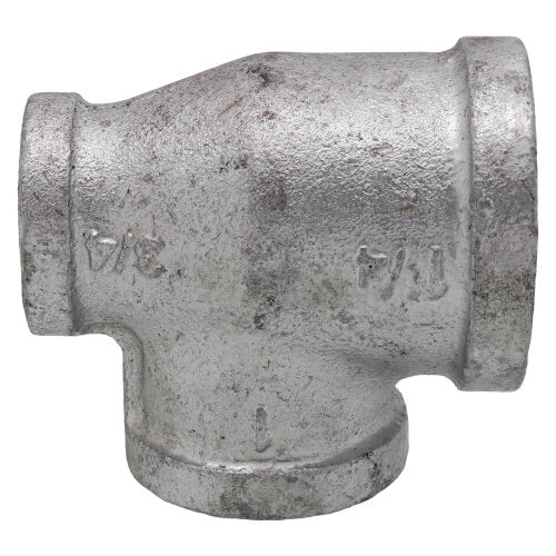 Everflow GMRT1410 | 1-1/4 x 3/4 x 1 Galvanized Reducing Tee | 3 Sizes