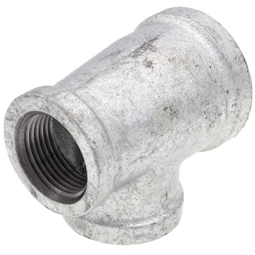 Everflow GMRT1414 | 1-1/4 X 1 X 1 Galvanized Reducing Tee 3 Sizes | GMRT1414