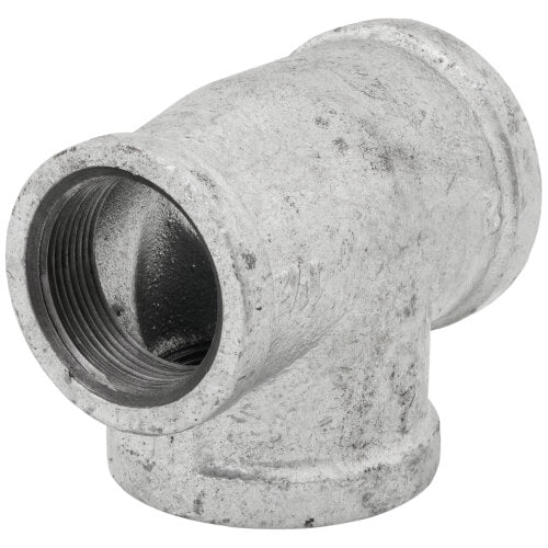 Everflow GMRT2020 | 2 X 1-1/2 X 2 Galvanized Reducing Tee | GMRT2020