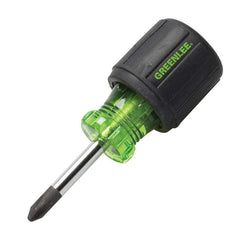 Greenlee 0153-32C Heavy Duty Stubby Screwdriver #2 Phillips Tip 3 in