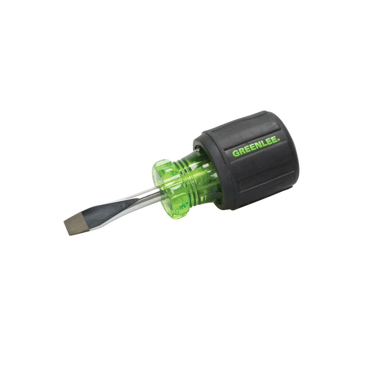 Greenlee 0153-28C Stubby Screwdriver Flat Blade 1/4 x 1-1/2