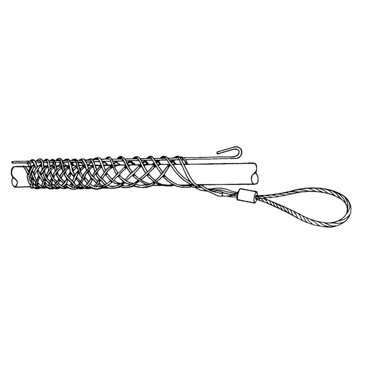 Greenlee 31026 Single Weave Flexible Offset Eye Light Basket Slack Pulling Grip