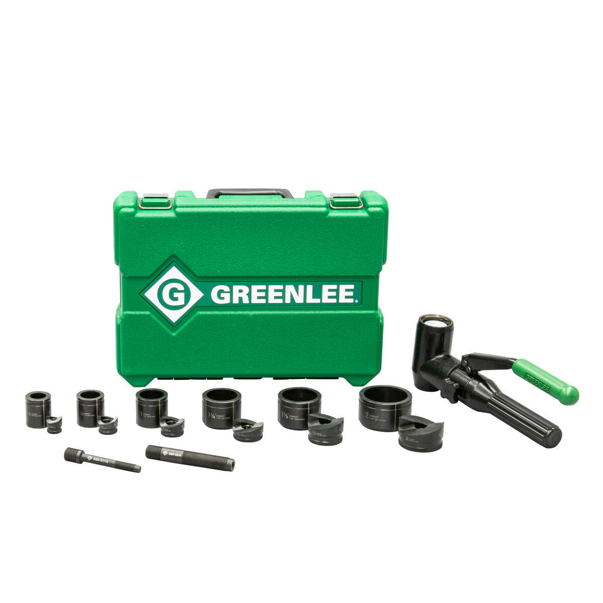 Greenlee 7906SB Quick Draw 90 8-Ton Hydraulic Knockout Punch Kit with Slug-Buster, 1/2 - 2