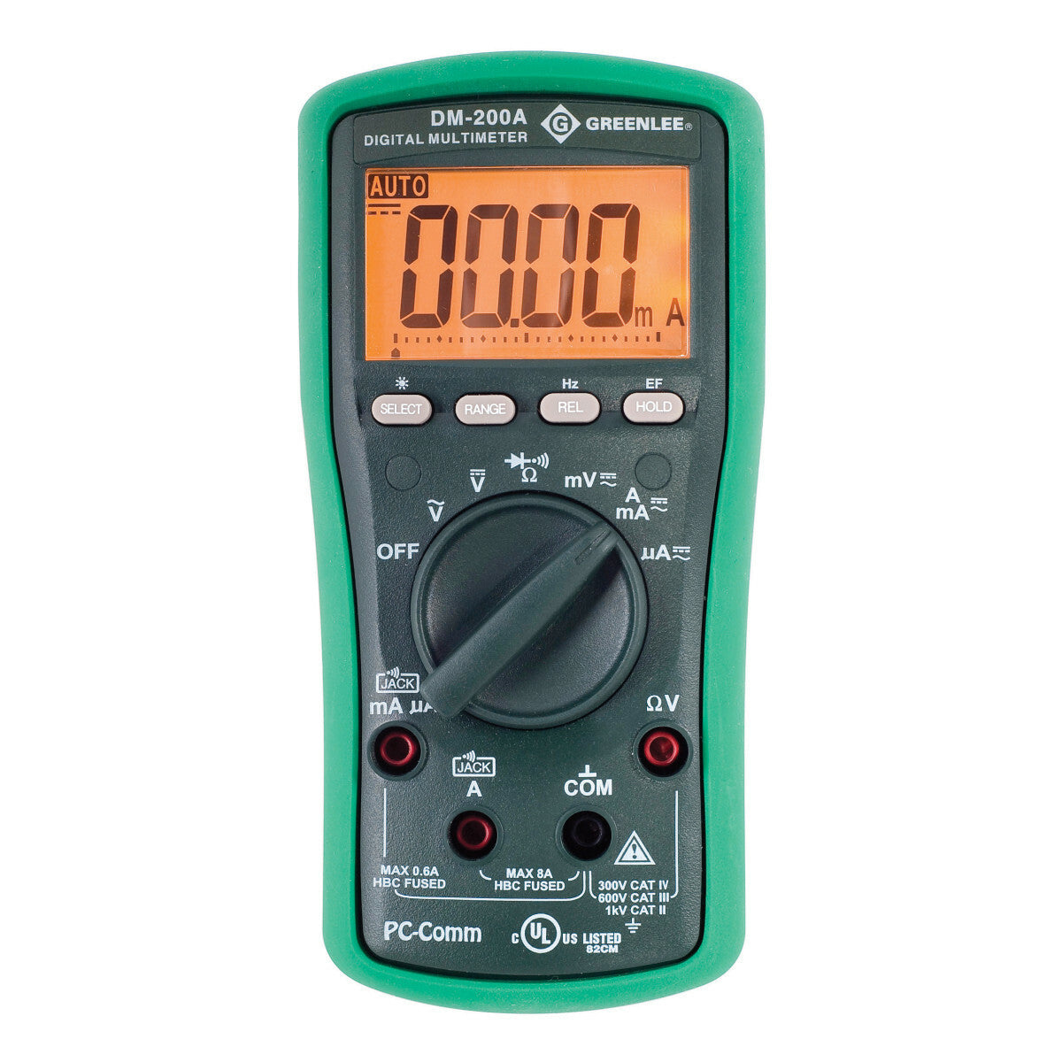 Greenlee DM-200A ESM Series Digital Multimeters 1000V AC/DC Replacement MPN