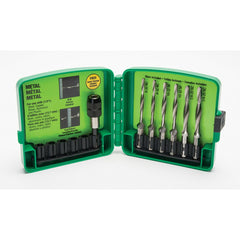 Greenlee LDTAPKIT Drill Tap Bit Kit 1-Piece High Speed Steel Long 6 pc