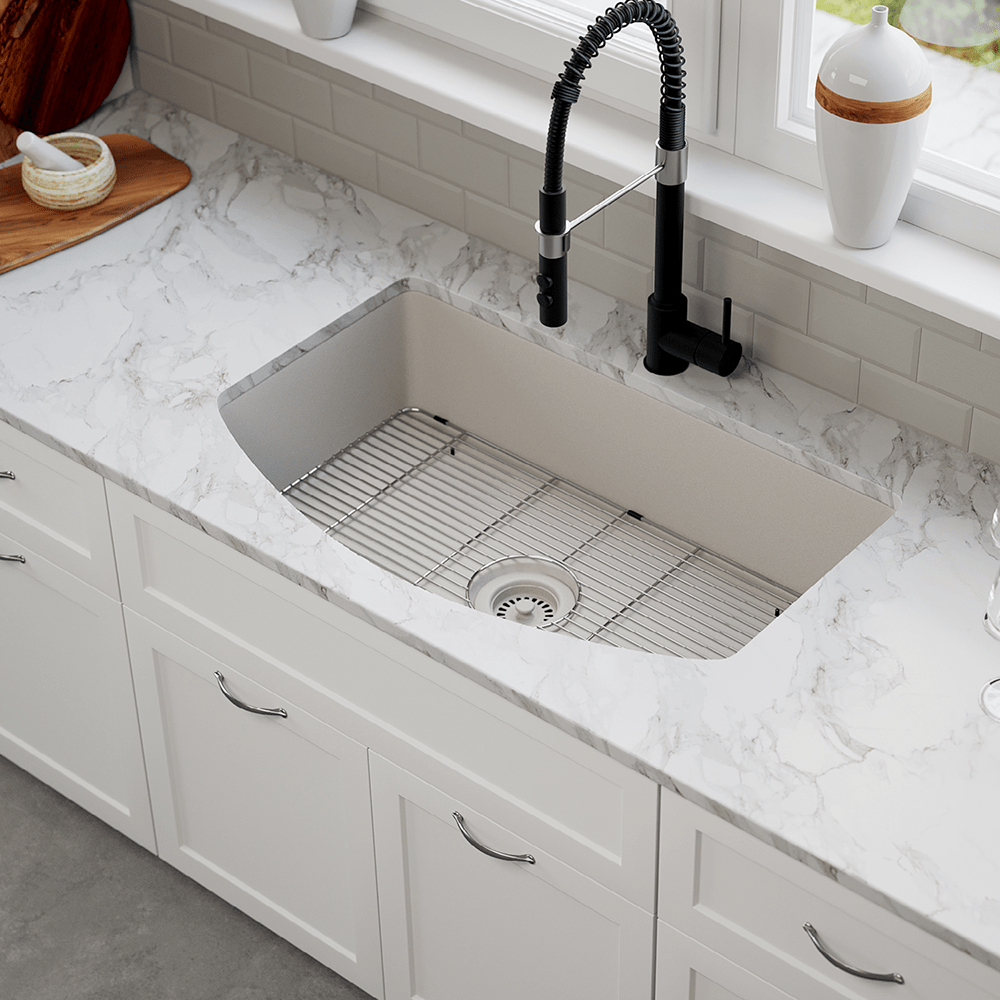 DAKOTA Dakota Plumbing Products GSE-QCA3320-BK Farmhouse Kitchen Sink