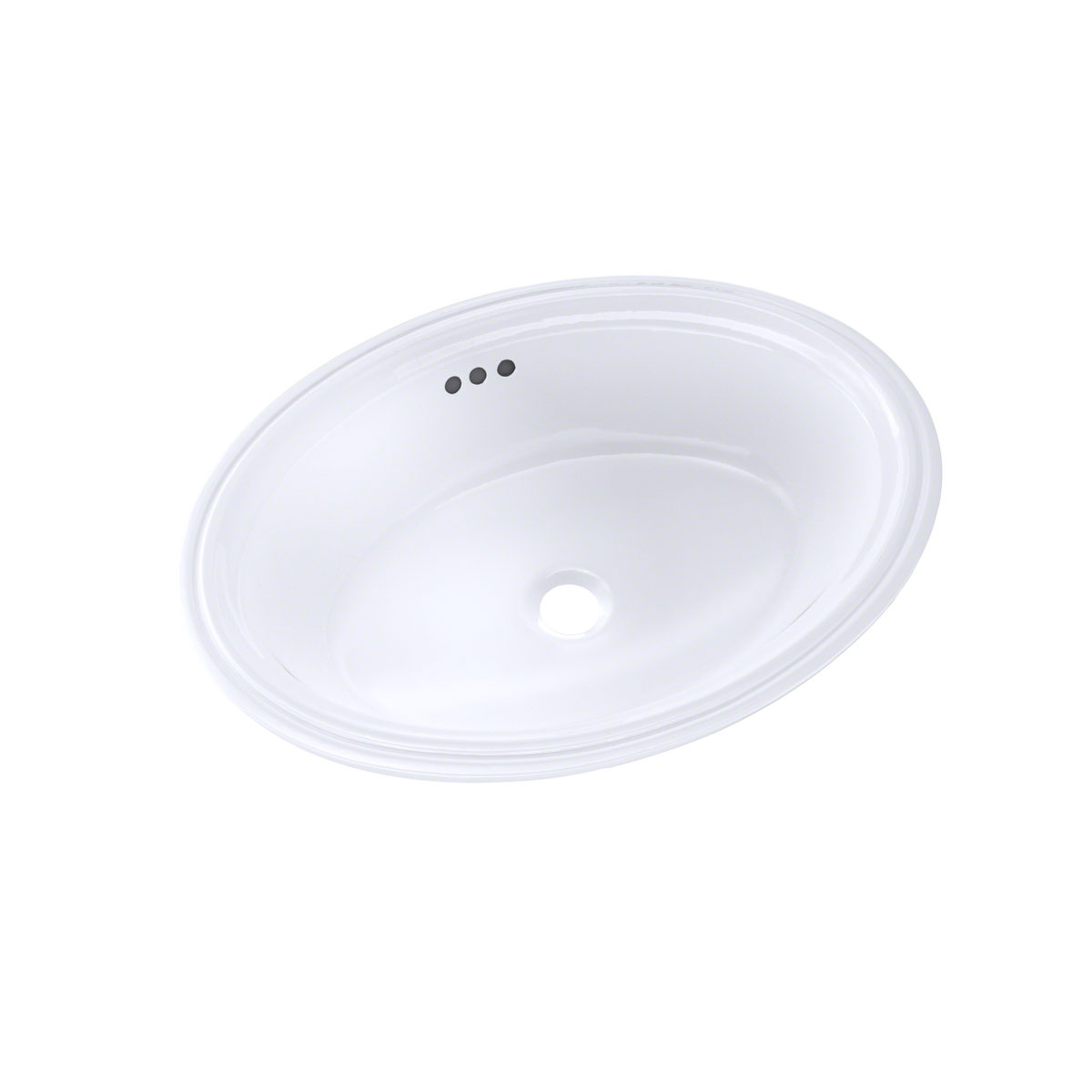 Toto LT641#01 Dartmouth 18-3/4 x 13-3/4 Oval Undermount Bathroom Sink, Cotton White