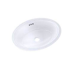 Toto LT641#01 Dartmouth 18-3/4 x 13-3/4 Oval Undermount Bathroom Sink, Cotton White