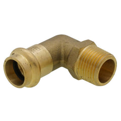 Webstone H-86242W Elbow Brass Lead Free 1/2 Inch Press x MPT