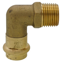 Webstone H-86242W Elbow Brass Lead Free 1/2 Inch Press x MPT