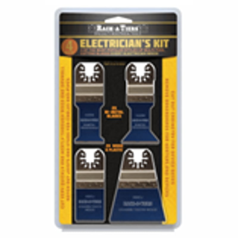 Rack-A-Tiers H4EMK Electricians Kit-4 Pcs-Blades