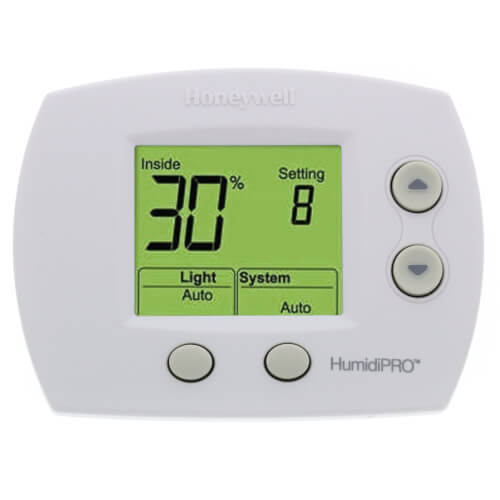 Honeywell H6062A1000 HumidiPRO Digital Humidistat Dehumidistat Humidity Control