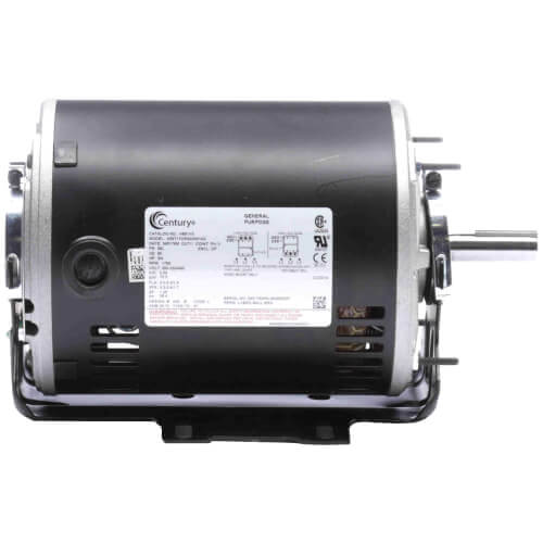 Century H851V3 3-Phase OPD Resilient Base Motor 460/200-230V 1725 RPM 3/4 HP