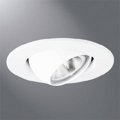 Halo 4002WH Eyeball Self-Flanged Round Lighting Trim 4 Inch 5 Inch