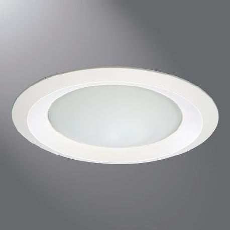 Halo 6150WH Dome Low Profile Circle Lens Trim 6 in ID x 7-3/4 in OD CFL/Halogen/Incandescent/LED Lamp