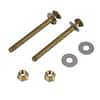 Oatey 90174 Johni-Bolts Extra-Long Solid Brass Toilet Bolts, With Snap-Off Slot & Captive Washer, 5/16 Diameter x 3-1/2 Length