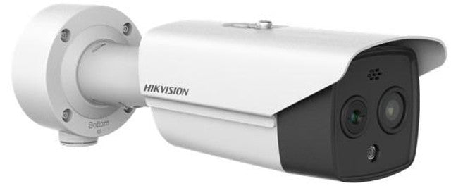 Hikvision DS-2TD2628-3/QA HeatPro Series Thermal and Optical Bi-spectrum Bullet IP Camera, 3mm Lens, White