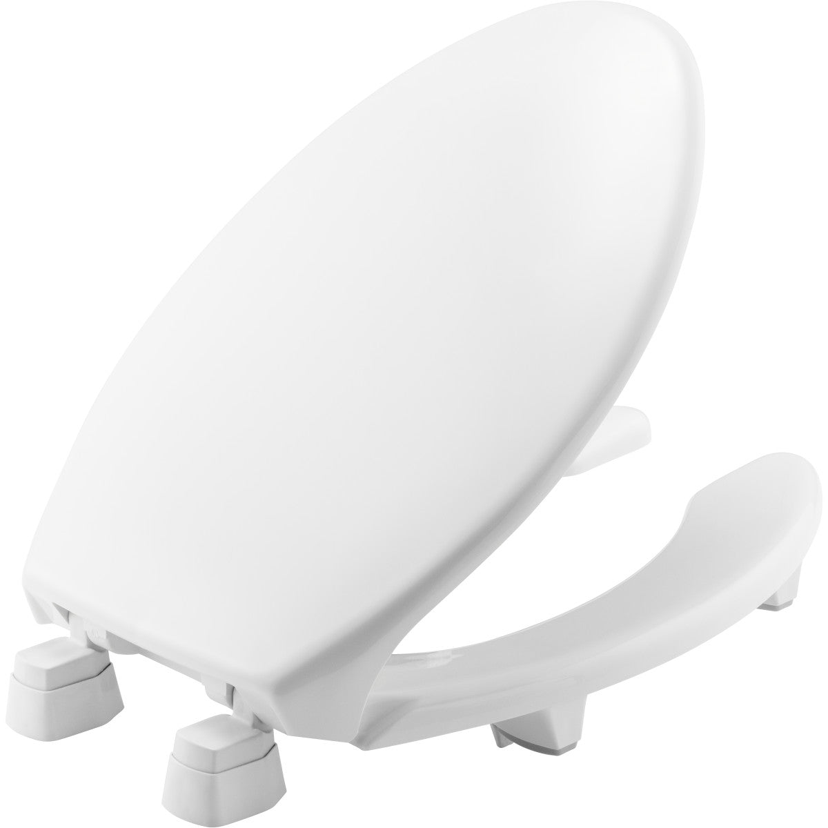 Bemis 2L2150T 000 Medic-Aid Elongated Open Front Toilet Seat with Cover