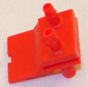 Honeywell 14000742-002 Two-Pipe Straight Red Connector - Pneumatic Airhead Fitting