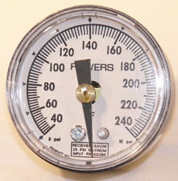 Honeywell 305931 Receiver Gauge 1-1/2 inch Diameter 40 to 240 Degrees Fahrenheit