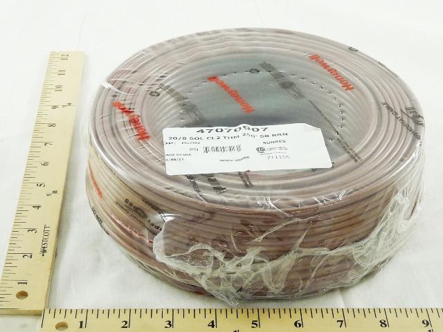 Honeywell 47070907 20/8 Solid CL2 PVC Thermostat Wire 250FT Replacement 47070907