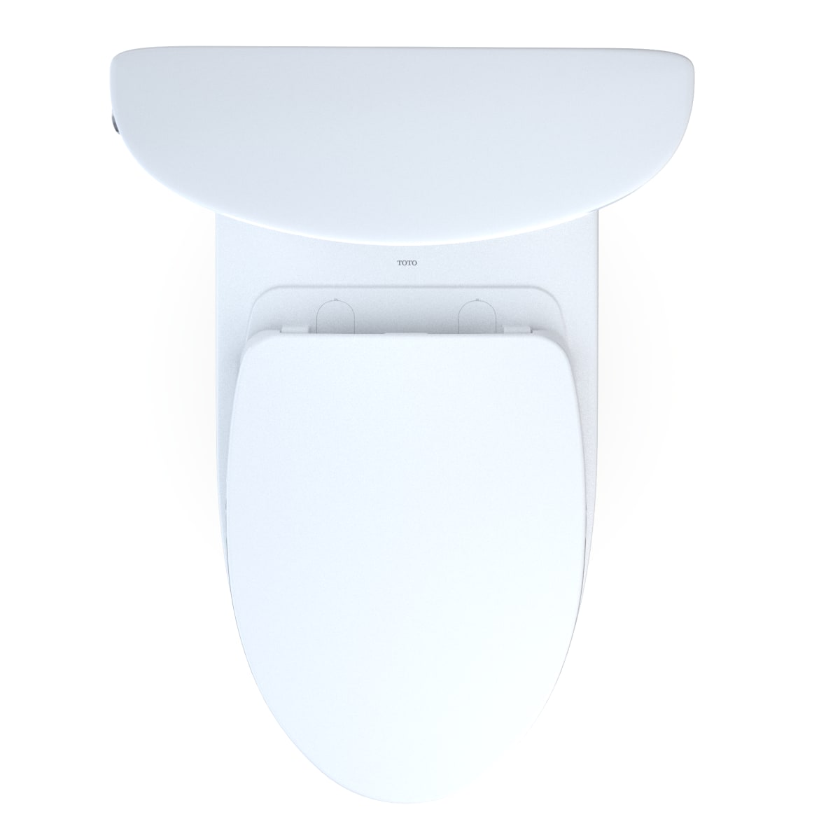 Toto MS448124CEMFGN#01 Aquia IV Arc Two-Piece Elongated Dual Flush 1.28 and 0.9 GPF Universal Height Toilet with CEFIONTECT®