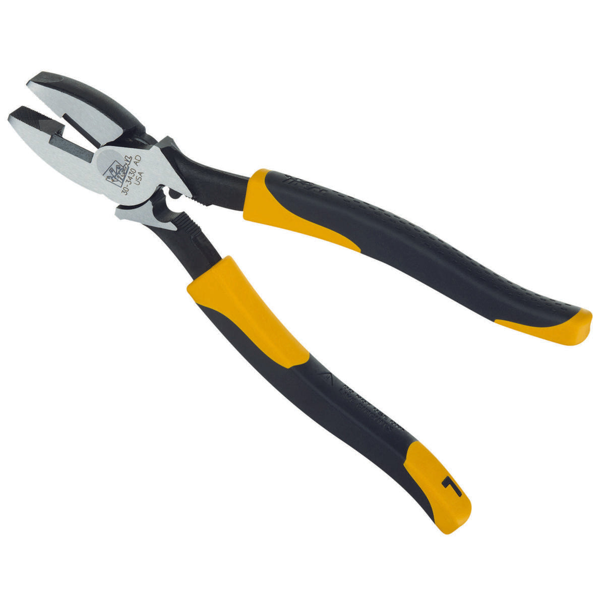 Ideal 30-3430 Smart-Grip New England Nose High-Leverage Pliers With Crimping Die