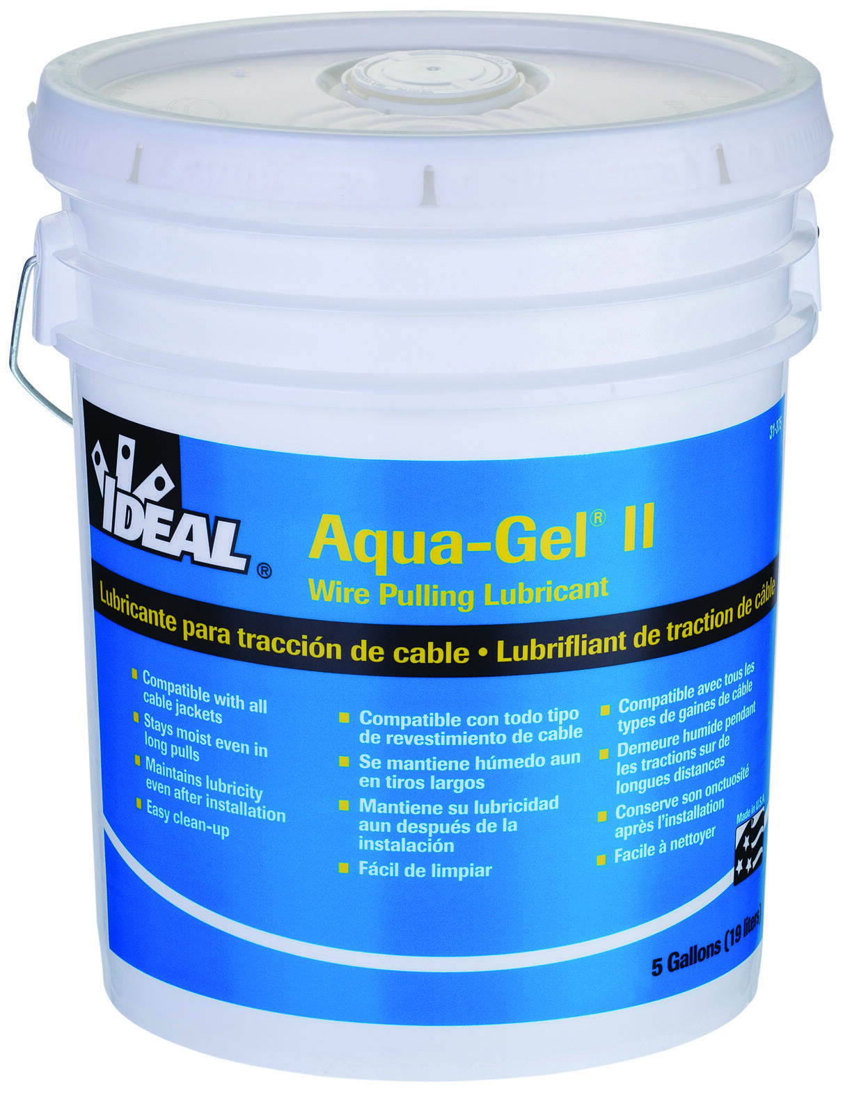 Ideal 31-375 Aqua-Gel II Cable Pulling Lubricant 5 Gallon Bucket