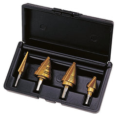 Ideal 35-520 Step Bit Kit Electrician's (1/8 To 1/2, 1/4 To 7/8, 1/4 To 1-1/8, 1/4 To 1-3/8)