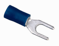 Ideal 83-7171 Vinyl Insulated Spade Terminal, 16-14 AWG, 10 in Stud, Tin Plated Brass