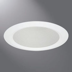 Halo 5125WB Circle Full Cone Self Flange Baffle Trim 5 in ID x 6-5/8 in OD CFL/Halogen/Incandescent/LED Lamp