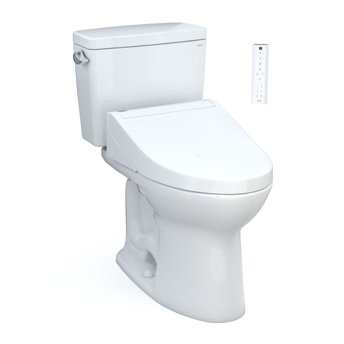 Toto MW7763084CSG01 Drake Washlet+ Two-Piece 1.6 GPF Toilet with C5 Bidet Seat Cotton White