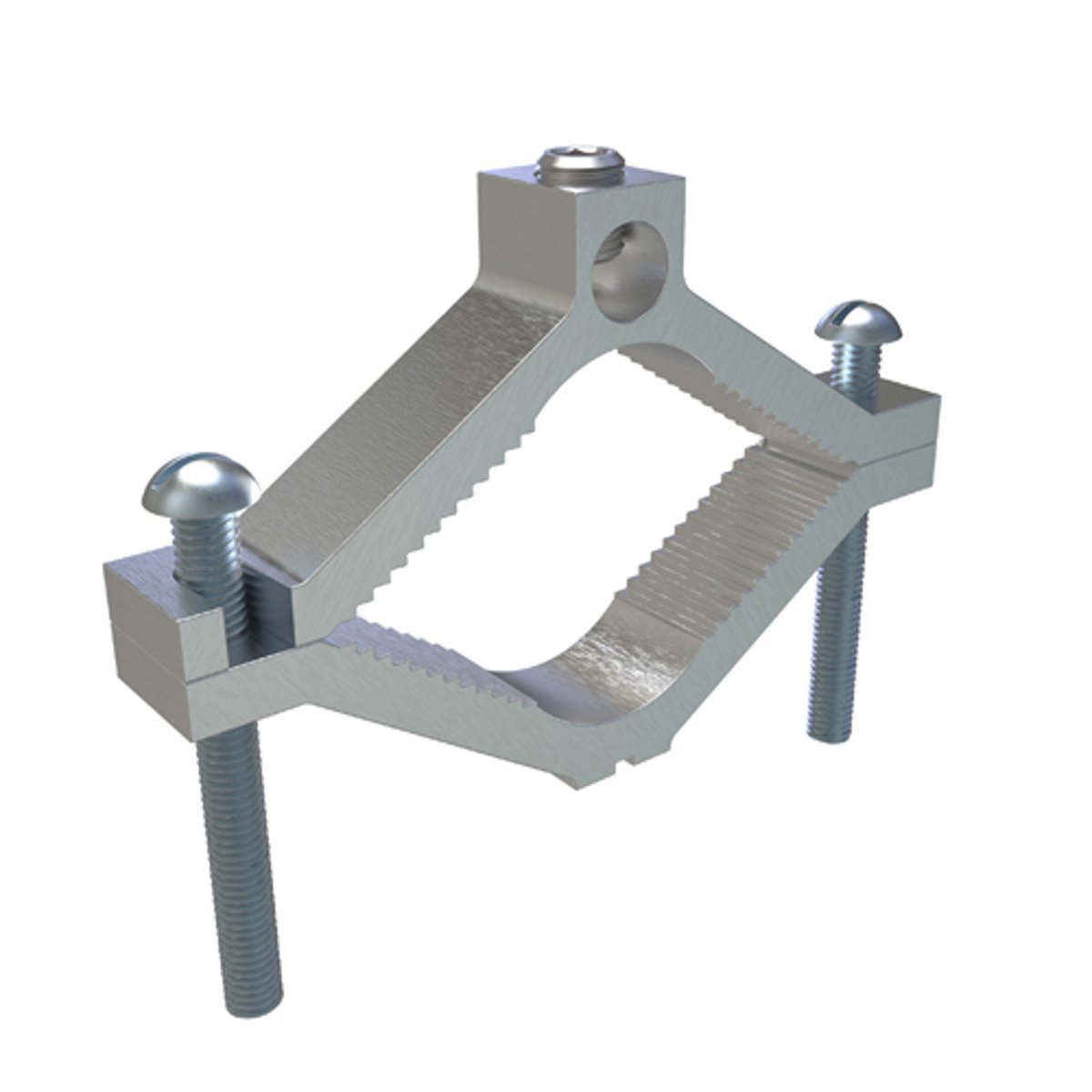 ILSCO AGC-4 Permaground Aluminum Ground Clamp, Conductor Range 250-6, Pipe Sizes 2-1/2 to 4in, UL