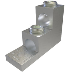 ILSCO PB2-300 Aluminum Panelboard Lug Dual Rated Conductor Range 300-6 2 Ports 1 Hole 5/16in Bolt Size