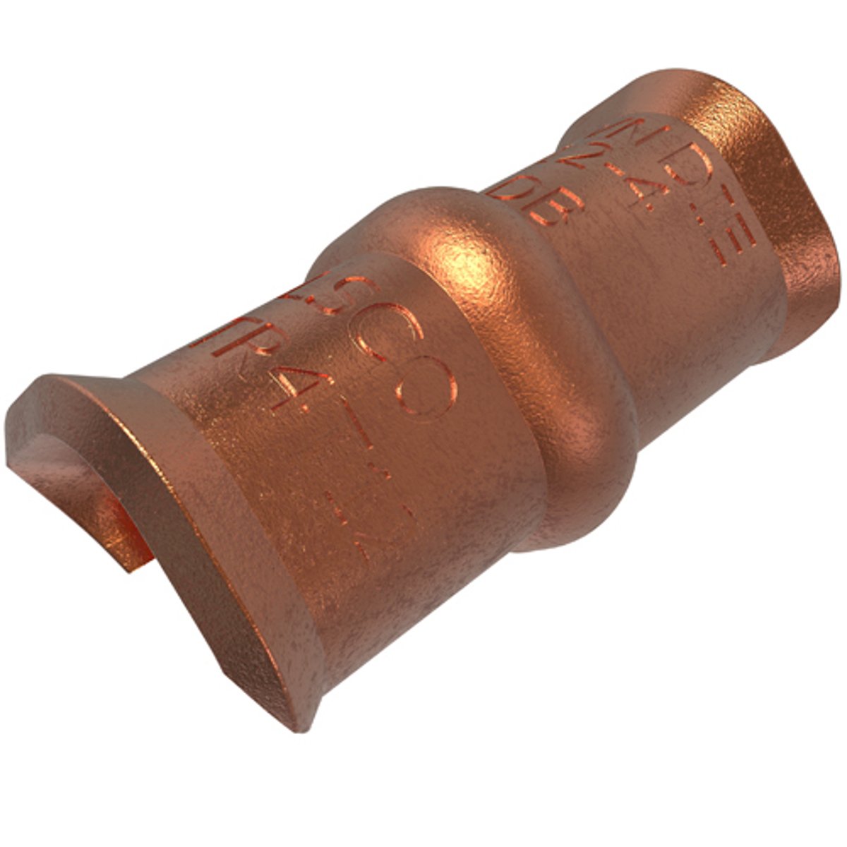 Ilsco TWCTR4T12 Permaground Copper Thin Wall C-Tap Main Conductor Range 4-6 Tap Range 6-12 Brown Color Code UL