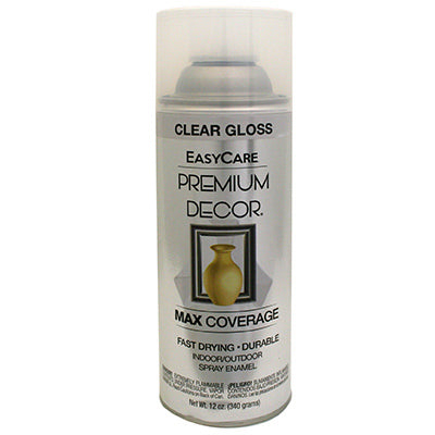 TRUE VALUE PDS7-AER Premium Decor Clear Gloss Enamel Spray Paint 12-oz.