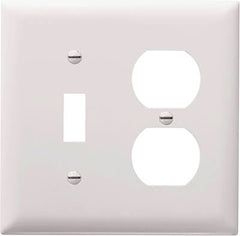 True Value TP18WCC12 Pass & Seymour - Legrand White 1-Toggle & 1-Duplex Nylon Wall Plate