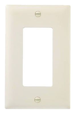 TRUE VALUE TP26LACP10 Wall Plate, Decorator Opening, Almond Nylon, Pack of 10