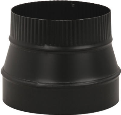 True Value BM0079 Imperial Black Stove Pipe Flue Reducer 24-Ga 8 x 6-In