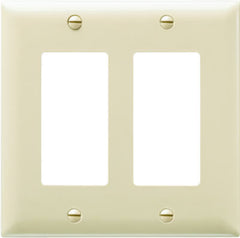 TRUE VALUE TP262ICC30 Pass & Seymour - Legrand Ivory 2 Decorator Openings Nylon Wall Plate