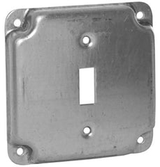 TRUE VALUE 800C 4 x 1/2-Inch Flat Corner Single Toggle Switch Box Cover