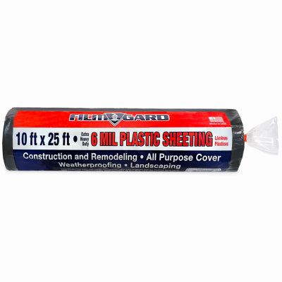 TRUE VALUE 626192 Film Gard 10 x 25-Ft. 6-Mil Black Polyethylene Sheeting