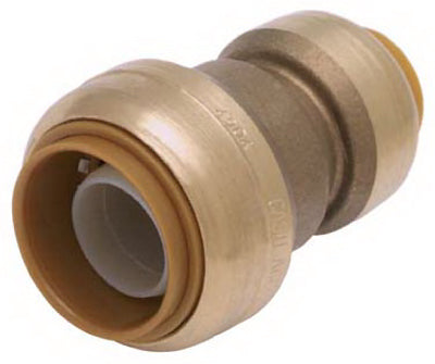 True Value U009LFA SharkBite Reducing Pipe Coupling Push Fit 3/8 x 1/2-In. Replacement MPN