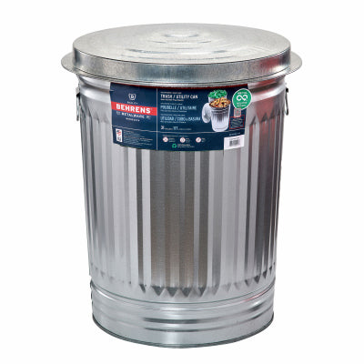 TRUE VALUE 1270 31-Gallon Galvanized Steel Trash Can