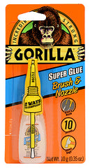 TRUE VALUE 7500102 Gorilla Super Glue Brush & Nozzle 10-gm.